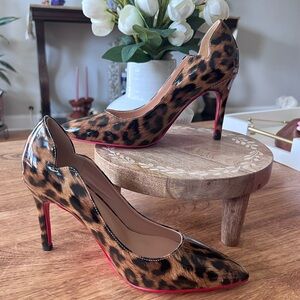 LEOPARD RED BOTTOM NON-SLIP SHOES